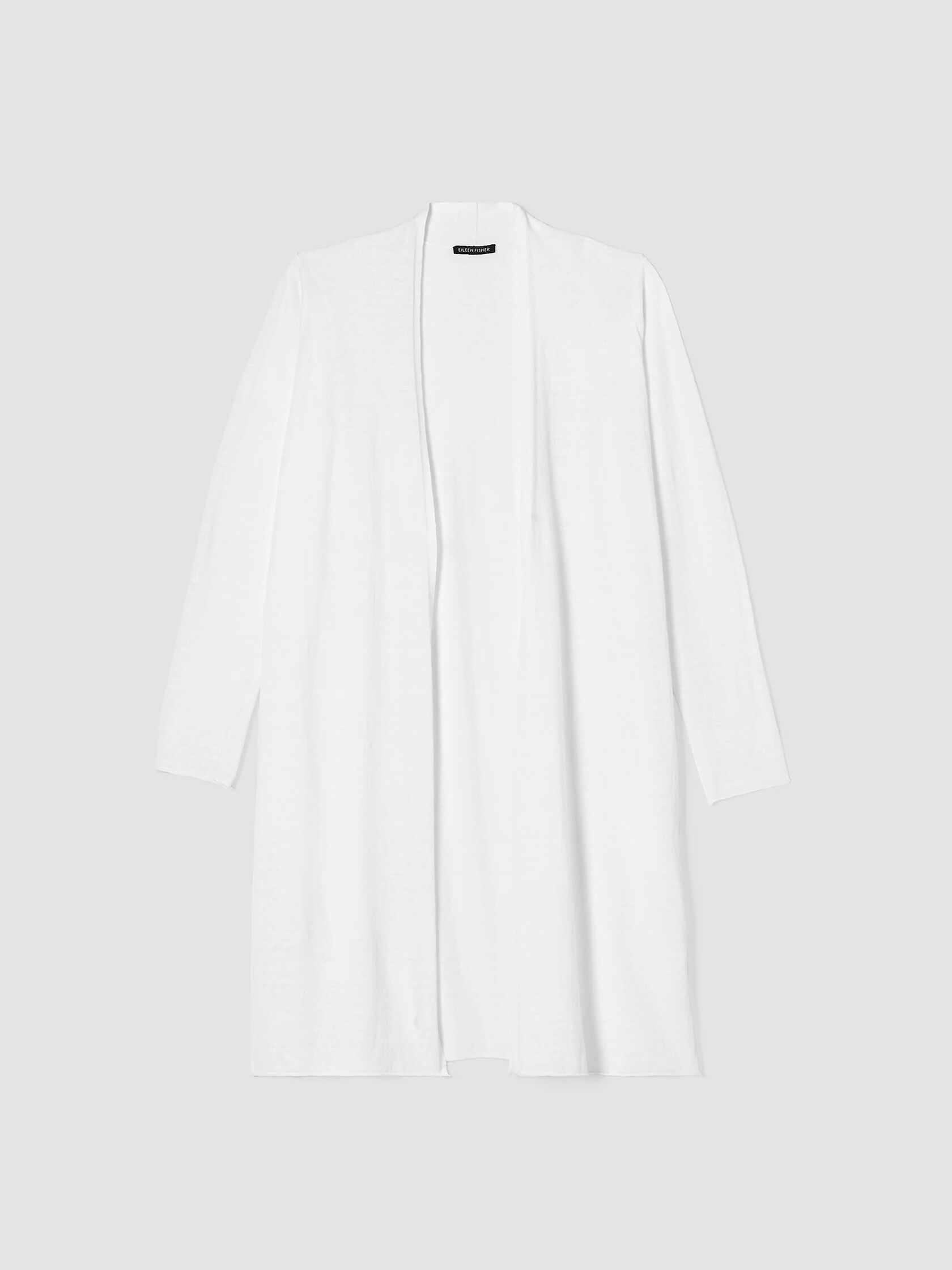 Organic Linen Cotton Jersey Long Cardigan