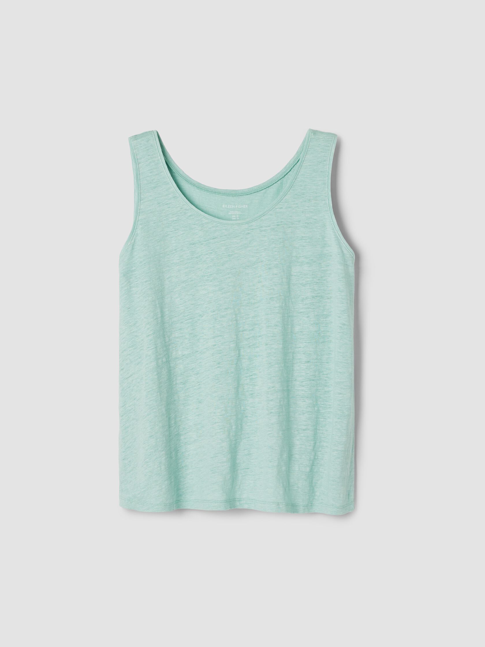 Organic Linen Jersey Scoop Neck Tank
