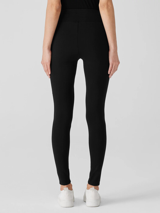 Pima Cotton Stretch Jersey High-Waisted Leggings EILEEN FISHER