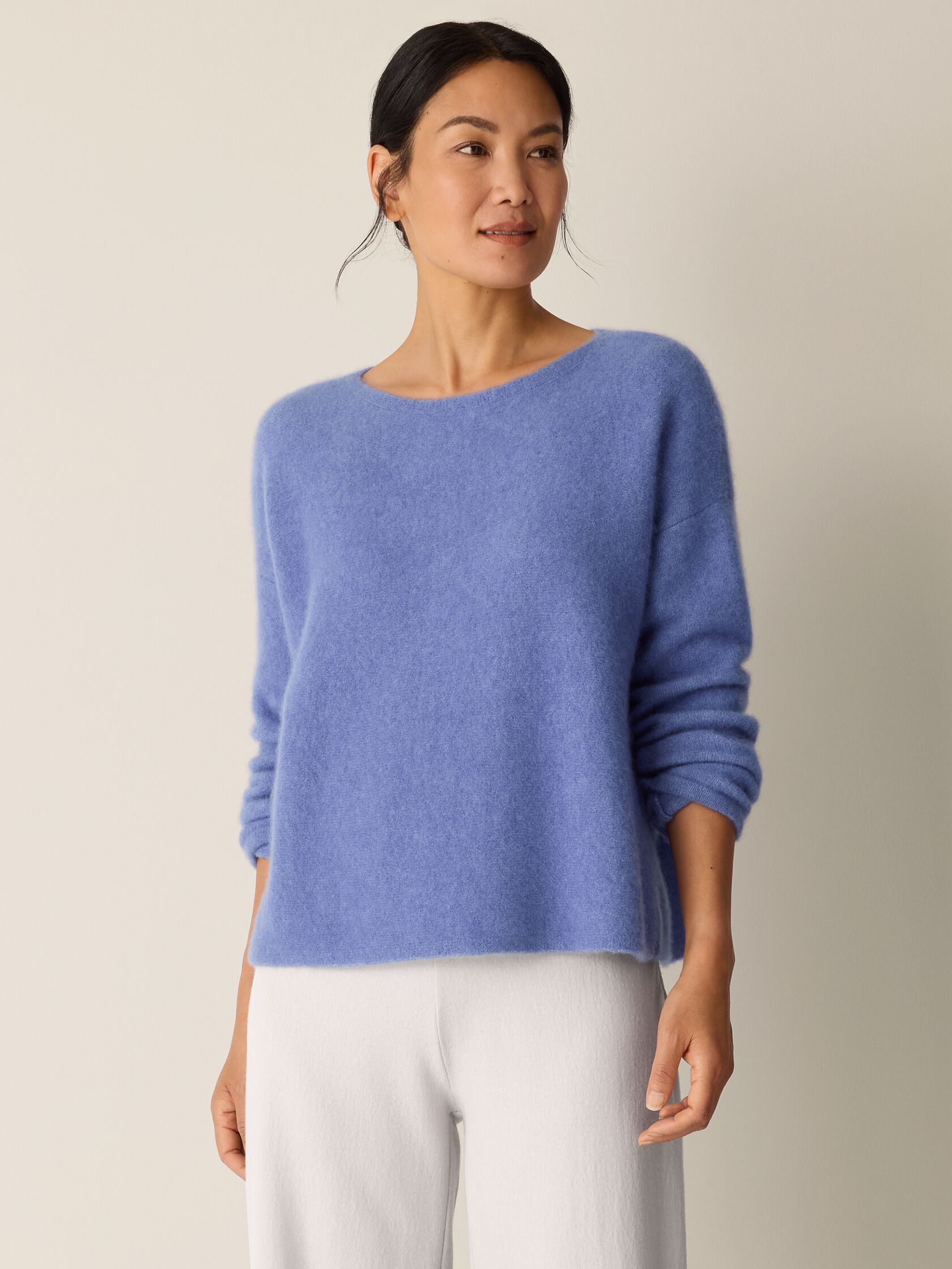 Cashmere Silk Bliss Bateau Neck Top