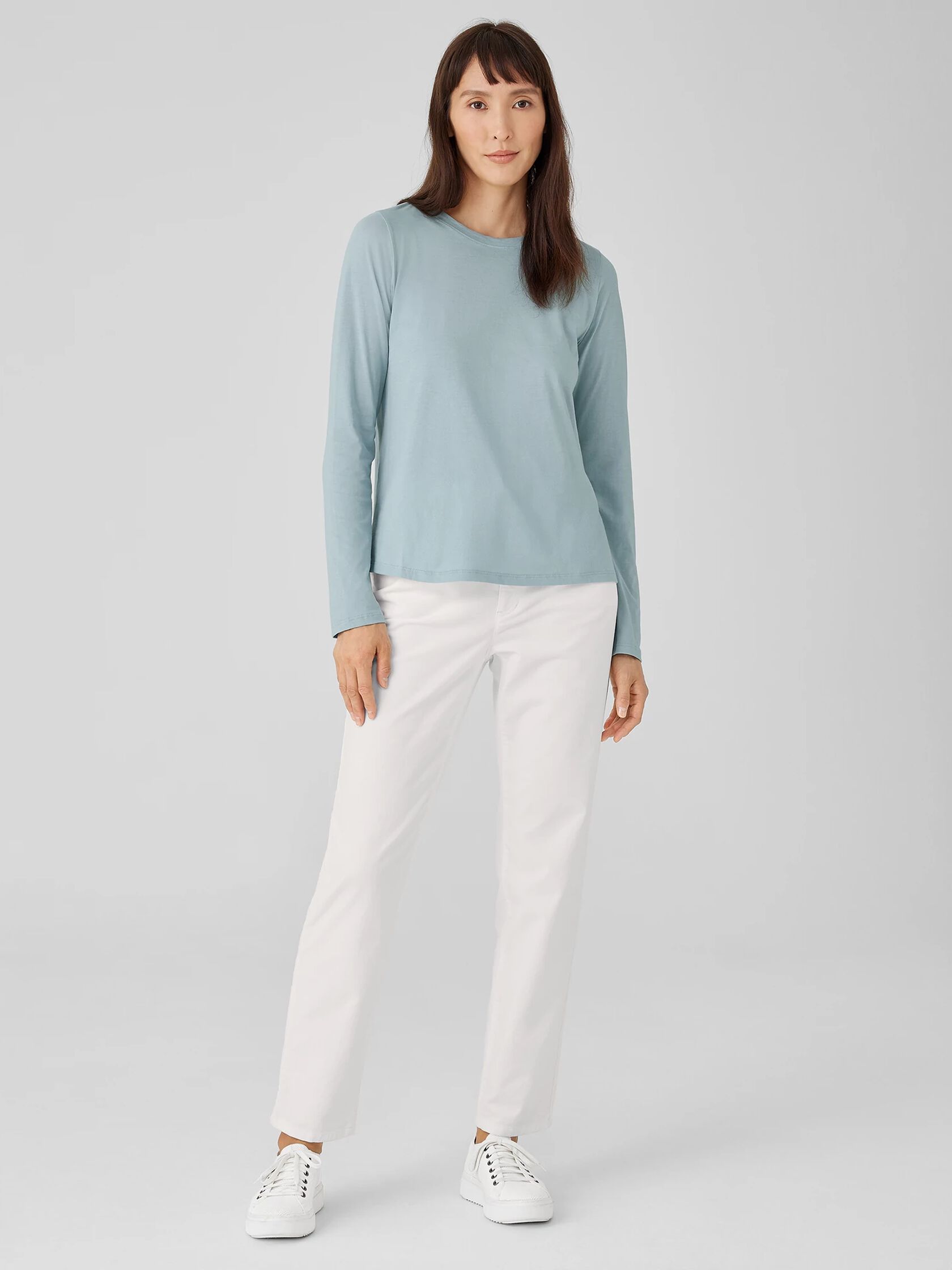 Organic Pima Cotton Jersey Long-Sleeve Tee