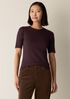 Organic Cotton Stretch Rib Crew Neck Tee