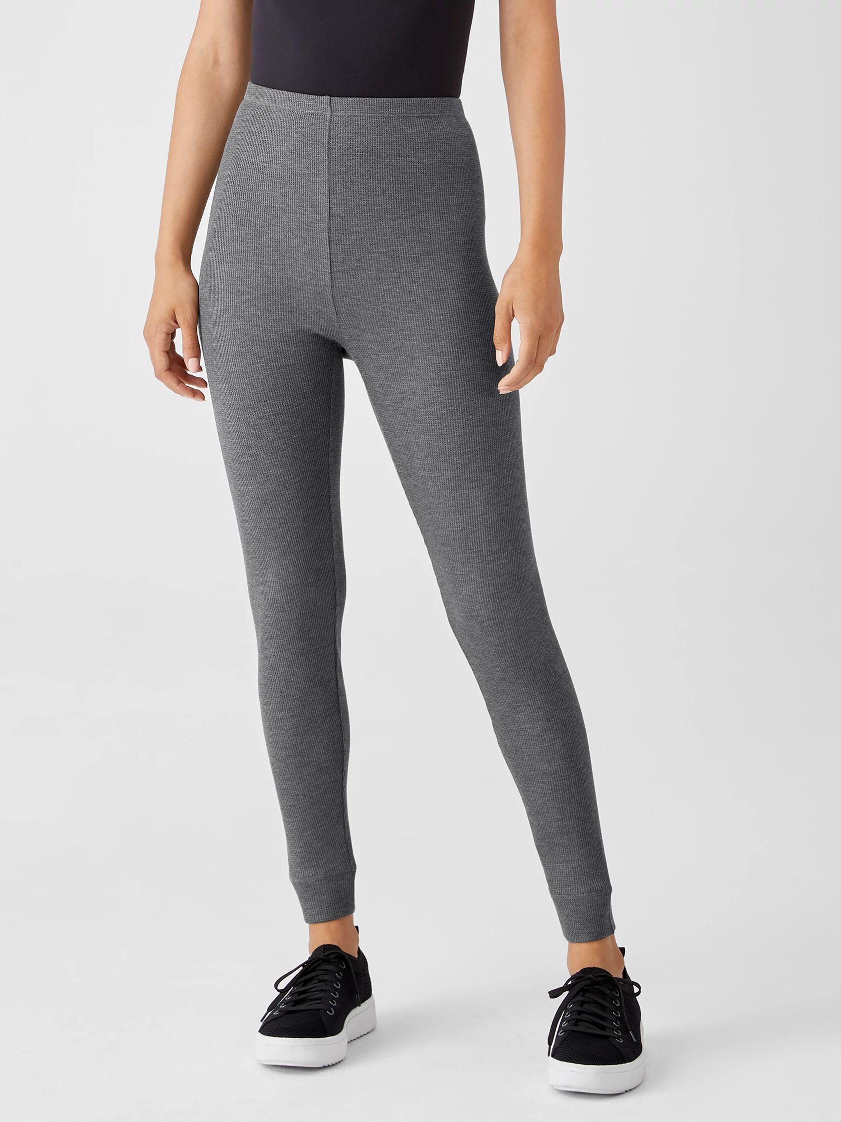 Cozy Waffle Knit High-Waisted Leggings