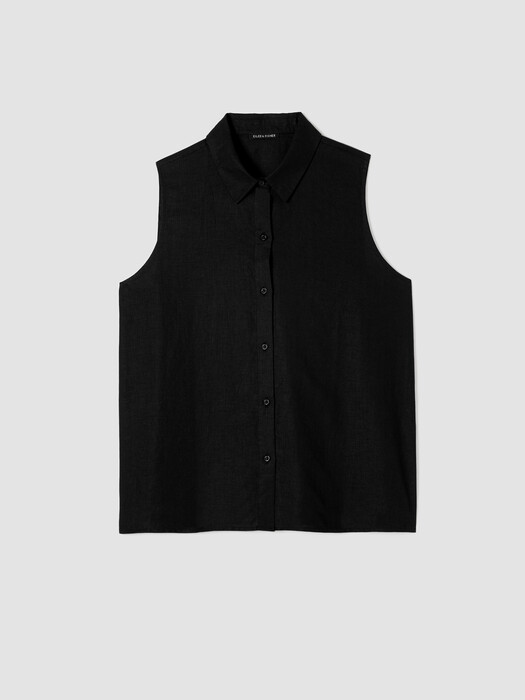 Organic Handkerchief Linen Sleeveless Shirt