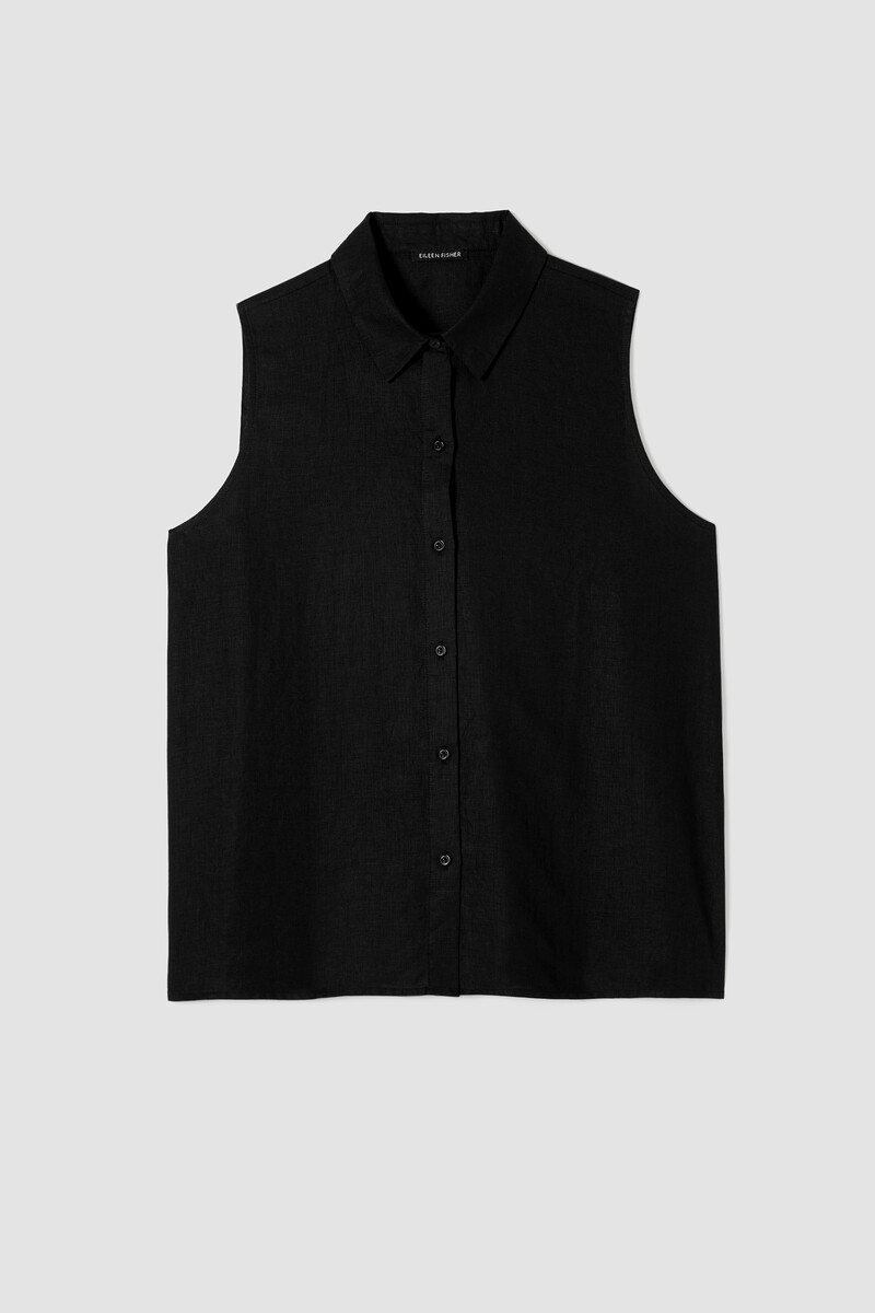 Organic Handkerchief Linen Sleeveless Shirt Organic Handkerchief Linen Sleeveless Shirt