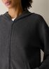 Organic Cotton Boucle Knit Hooded Jacket