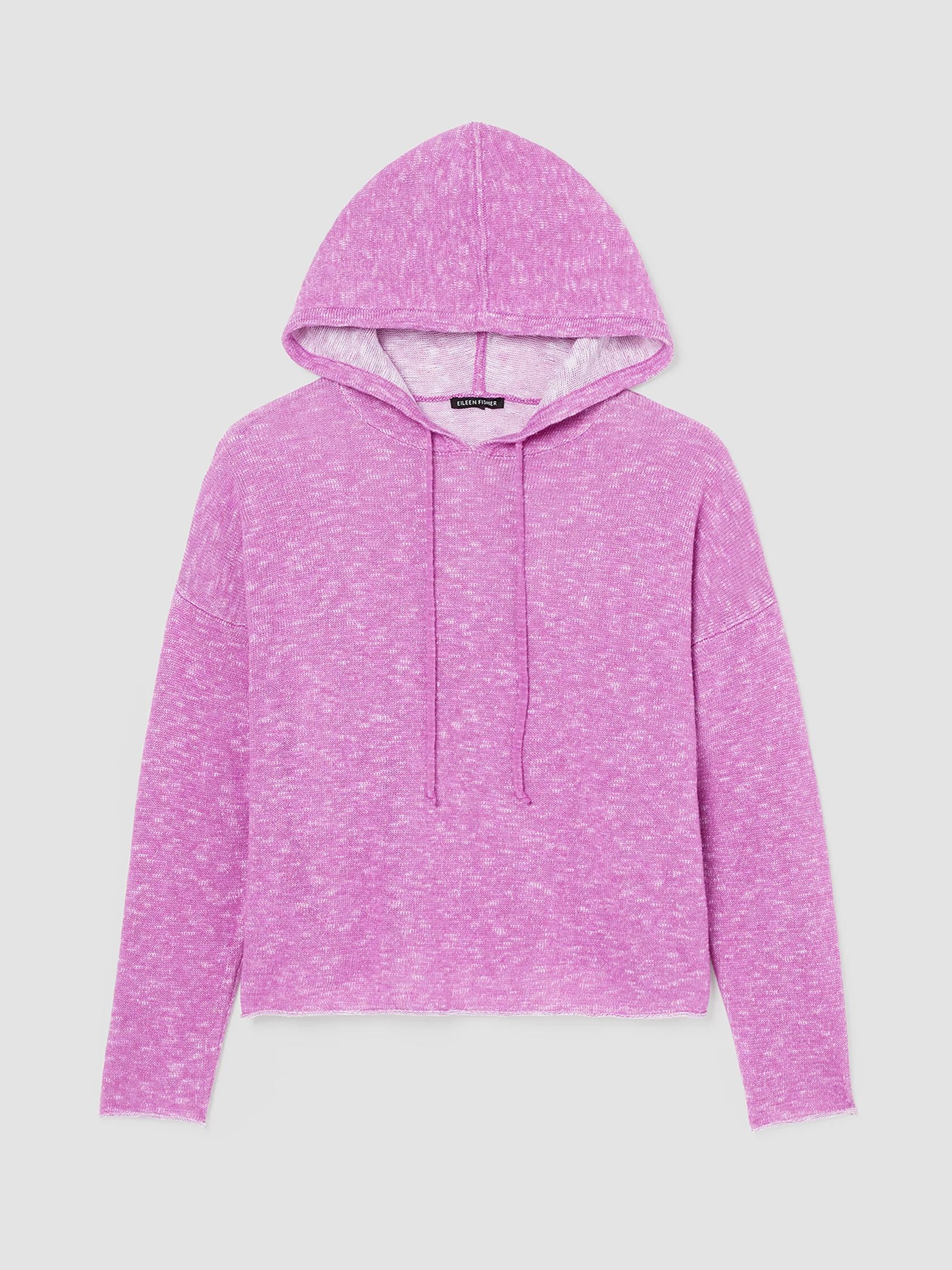 Organic Cotton Linen Slub Hooded Top