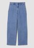 Cotton Stretch Denim Wide-Leg Trouser