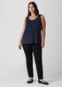 Stretch Silk Jersey Scoop Neck Tank
