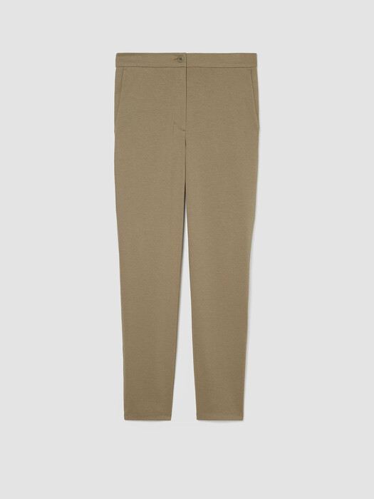 Organic Cotton Ponte Slim Pant