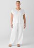Organic Linen Jersey V-Neck Tee