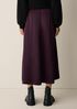 Textured Satin Half-Circle Skirt