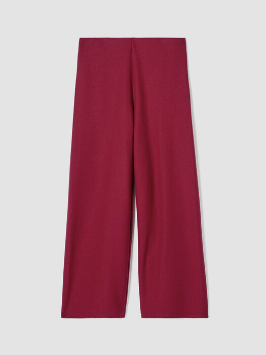 Boiled Wool Jersey Wide-Leg Pant