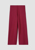 Boiled Wool Jersey Wide-Leg Pant