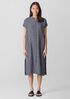 Puckered Organic Linen Shirtdress