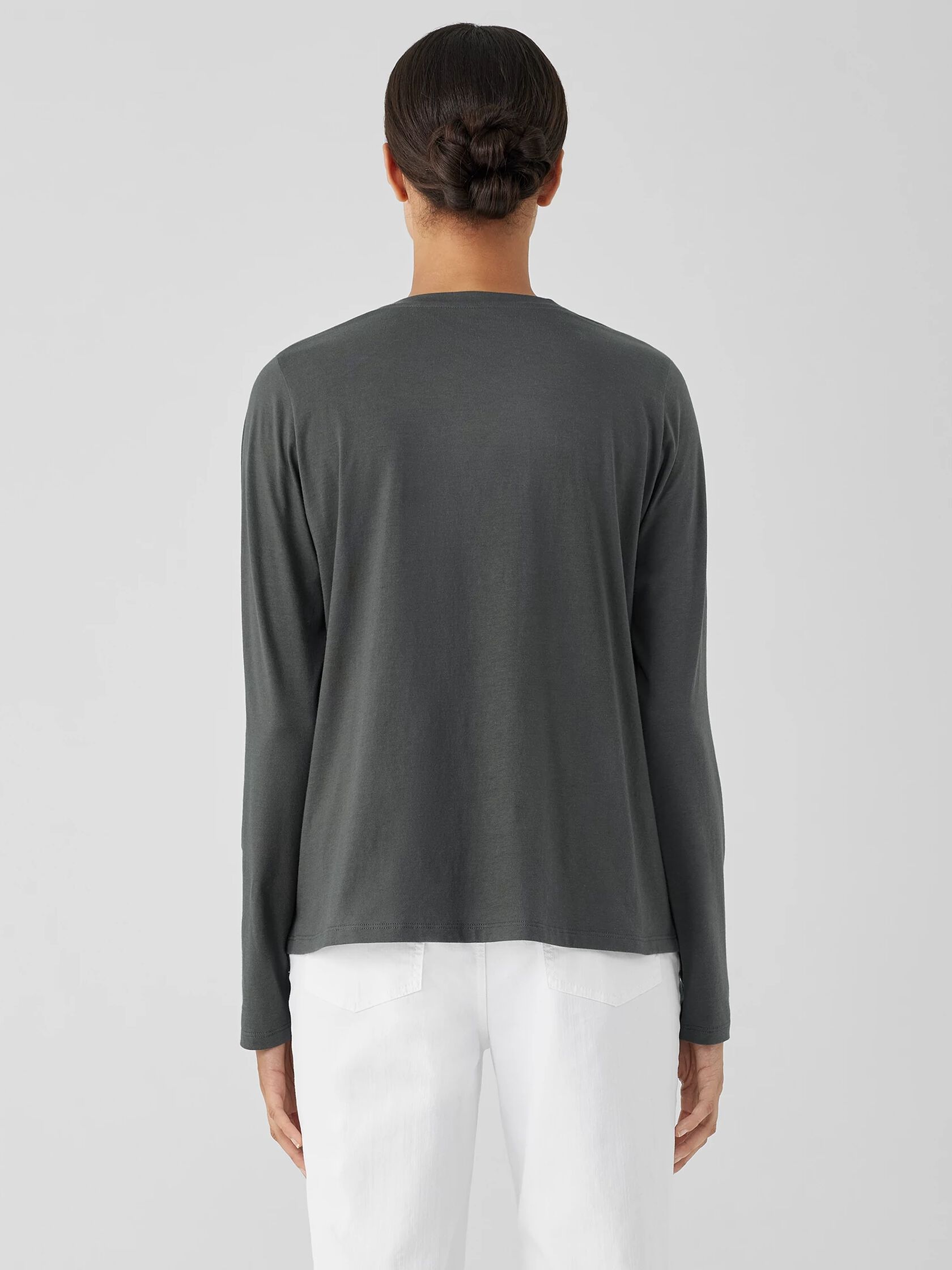 Organic Pima Cotton Jersey Long-Sleeve Tee