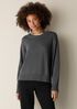 Cotton & Recycled Cashmere Crew Neck Top