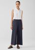 Washed Organic Cotton Poplin Wide-Leg Pant