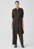 Organic Linen Mandarin Collar Dress