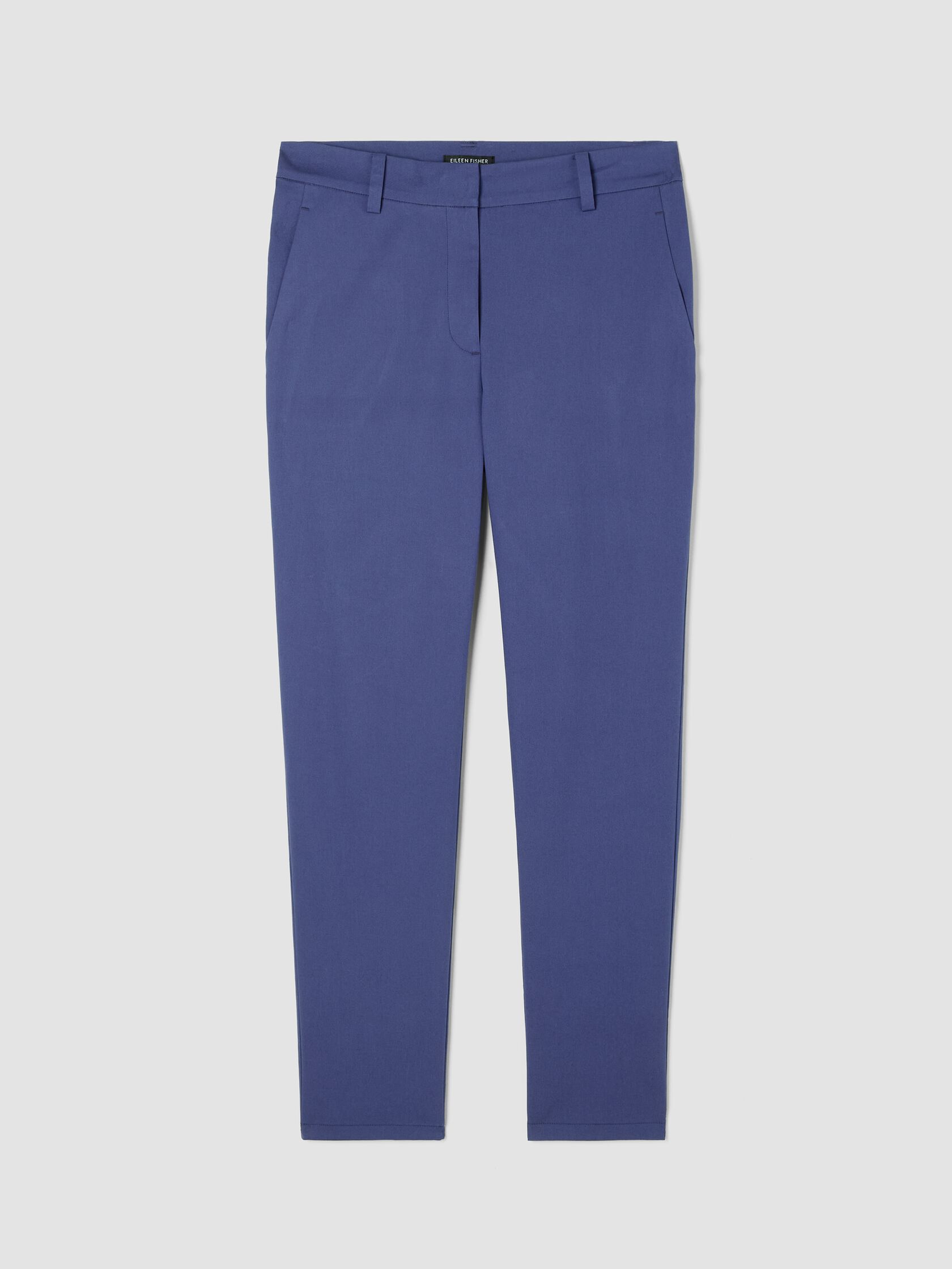 Stretch Cotton Twill Tapered Trouser Pant