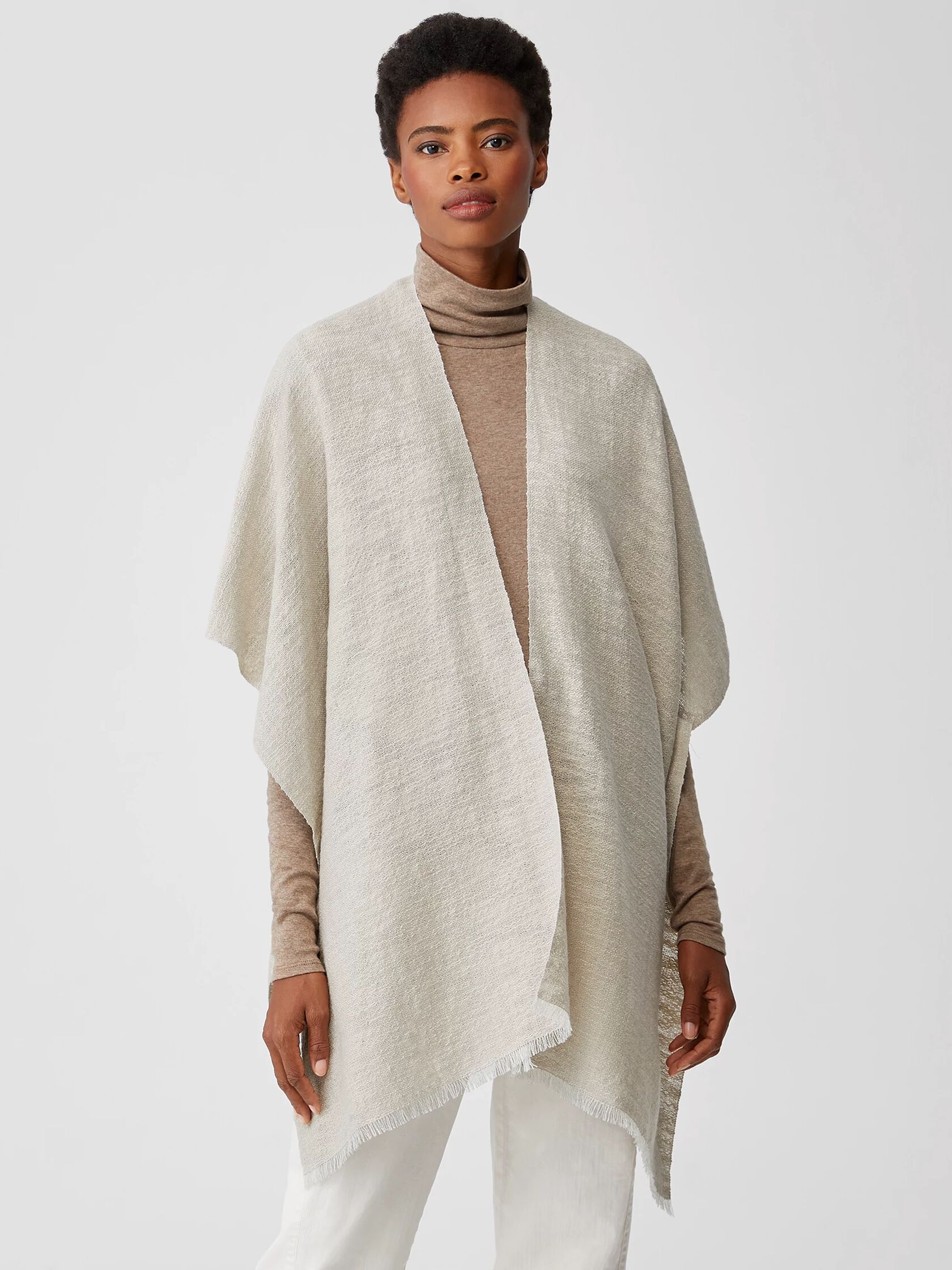 Handwoven Cotton Alpaca Poncho