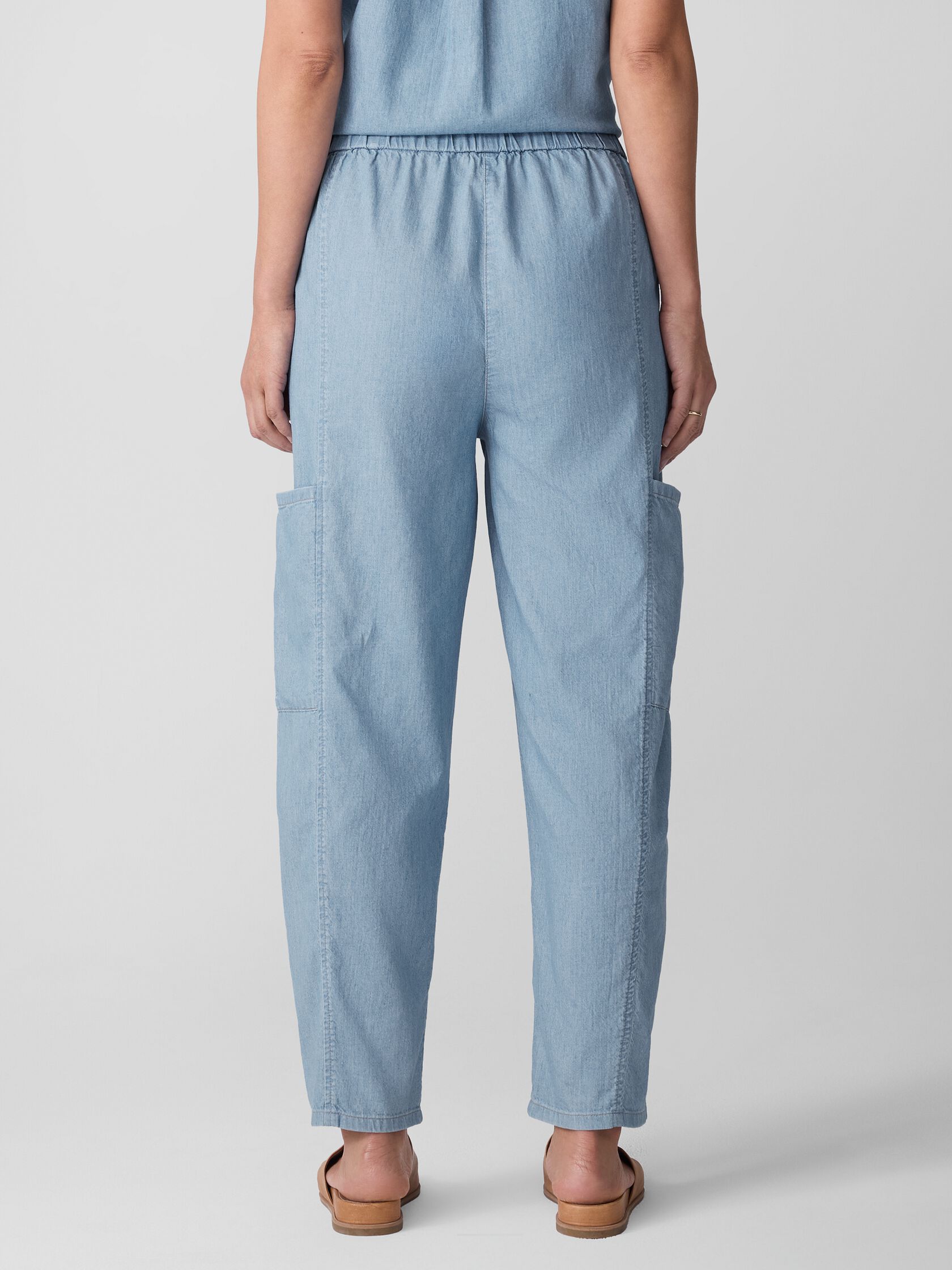 Airy Organic Cotton Twill Cargo Pant
