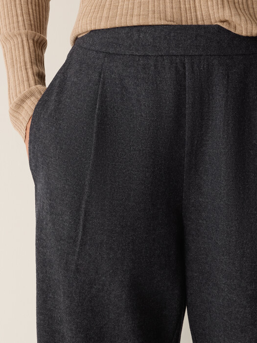 Mélange Boiled Wool Jersey Lantern Pant in Regenerative Wool