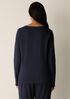 Organic Cotton Interlock Crew Neck Sleep Top