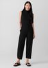 Bubble Jacquard Funnel Neck Top