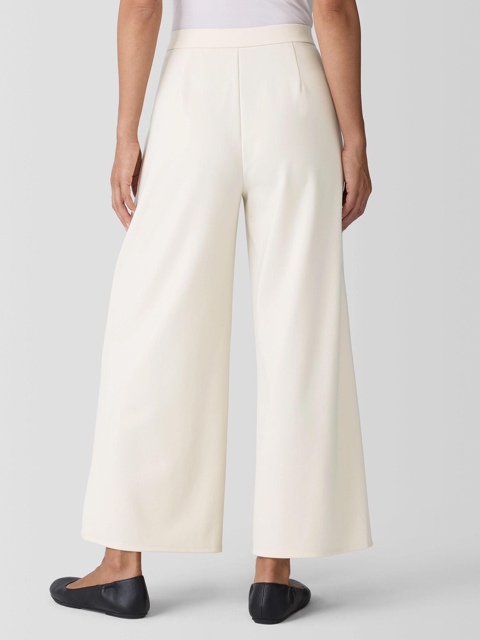 Lightweight Ponte Wide-Leg Pant