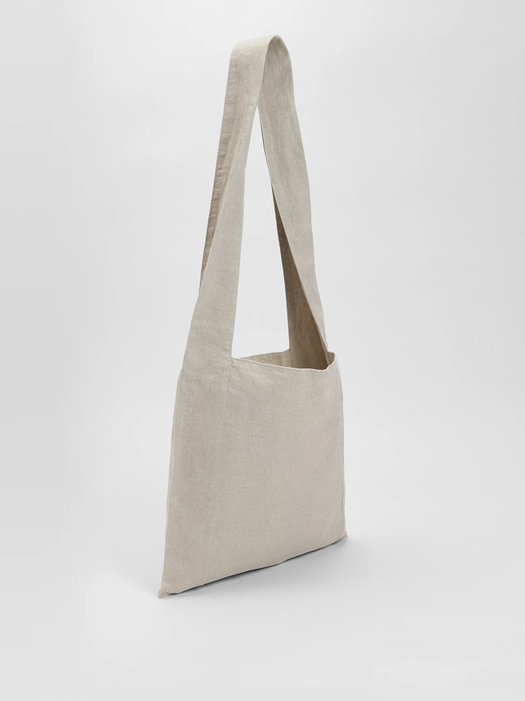 Organic Linen Shopper Tote
