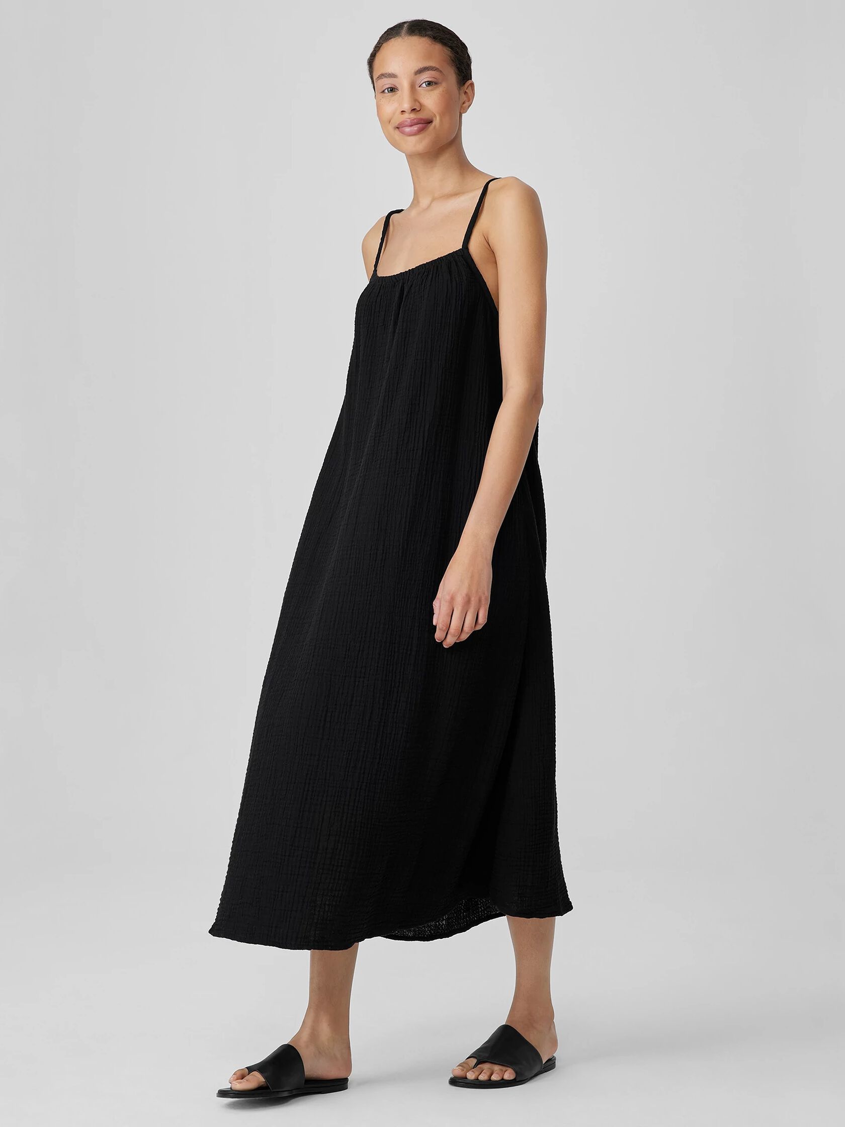 Organic Cotton Lofty Gauze Cami Dress