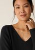 Peruvian Cotton Blend V-Neck Top