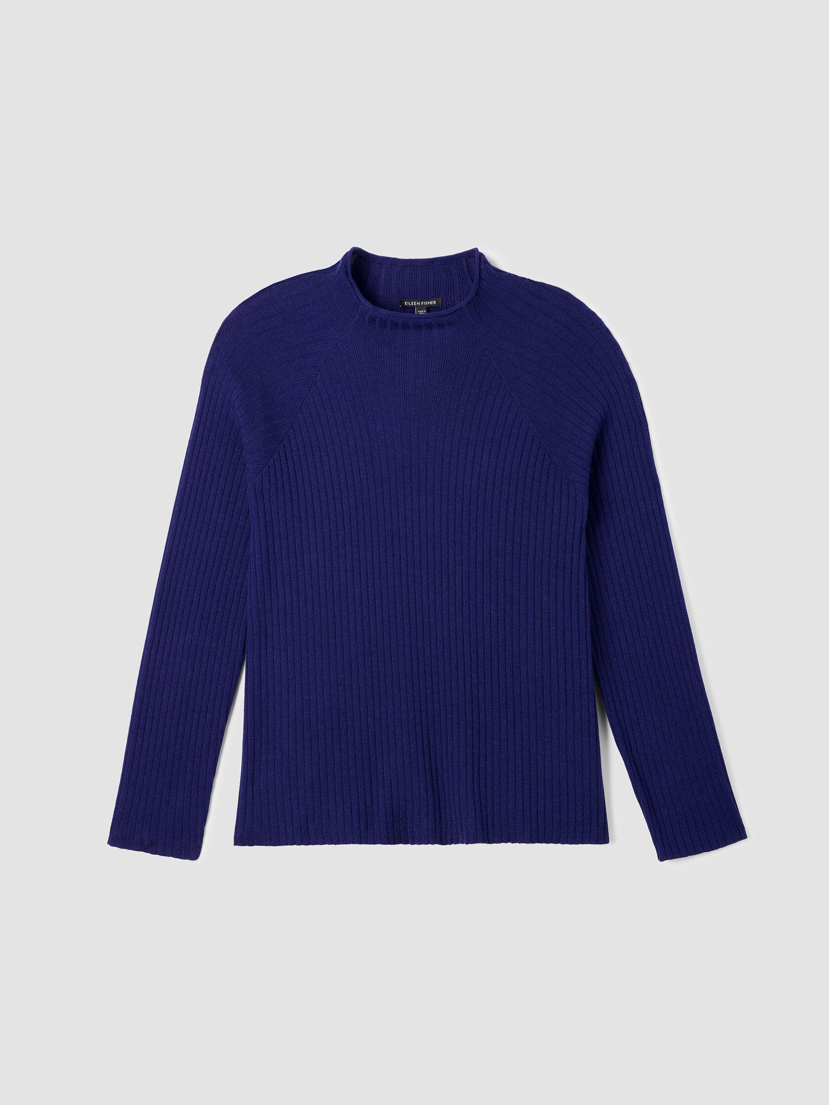 Peruvian Cotton Blend Funnel Neck Top