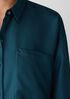 Silk Twill Classic Collar Long Shirt