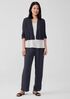 Organic Linen Cotton Airy Tuck Cropped Cardigan