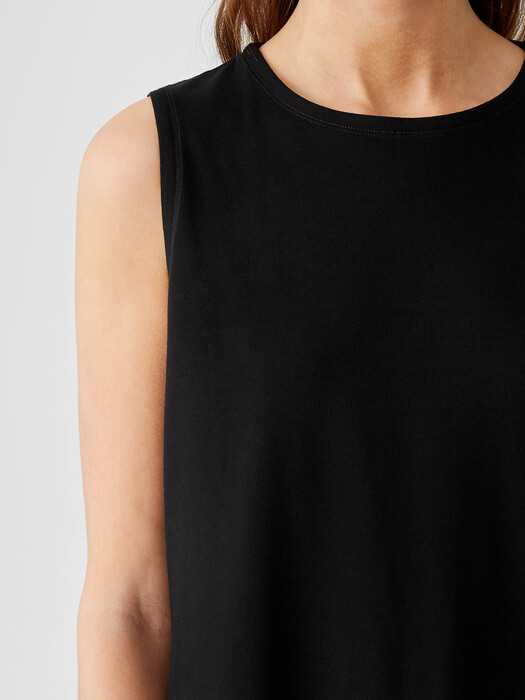 Traceable Organic Cotton Jersey Tank Dress | EILEEN FISHER Traceable Organic Cotton Jersey Tank Dress | EILEEN FISHER