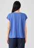 Organic Linen Jersey V-Neck Tee