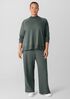 Cozy Brushed Terry Hug Mock Neck Top