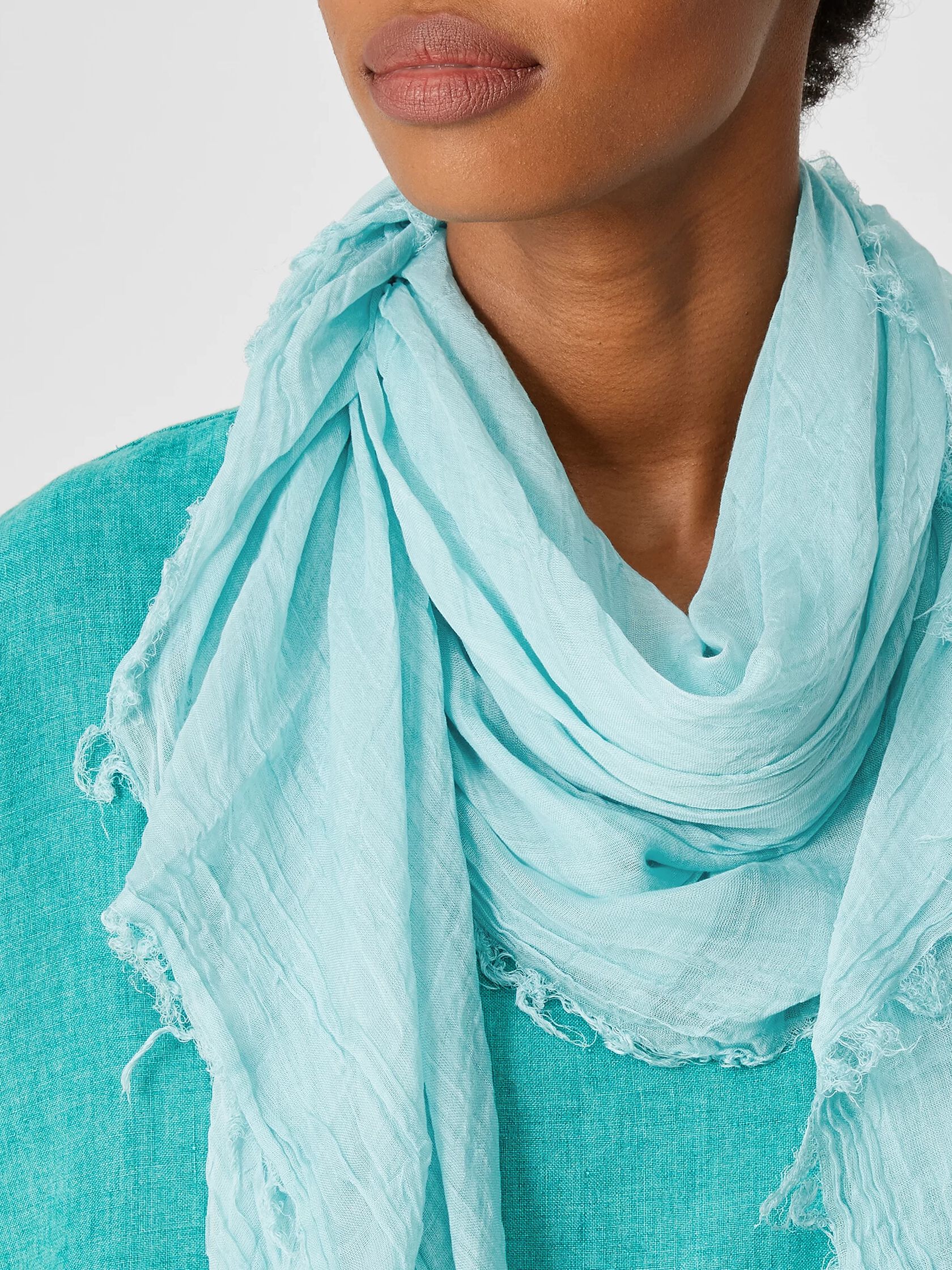 Crinkle Gauze Scarf