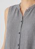 Puckered Organic Linen Long Shirt