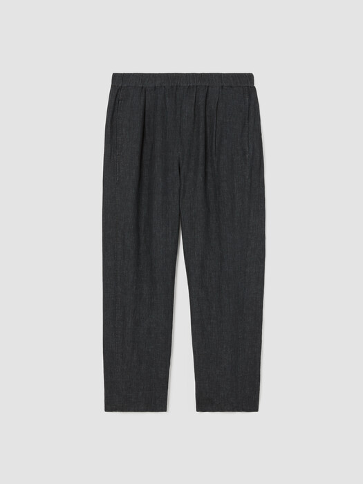 Washed Organic Linen Delave Lantern Pant