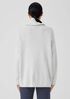 Cotton and Recycled Cashmere Turtleneck Long Top