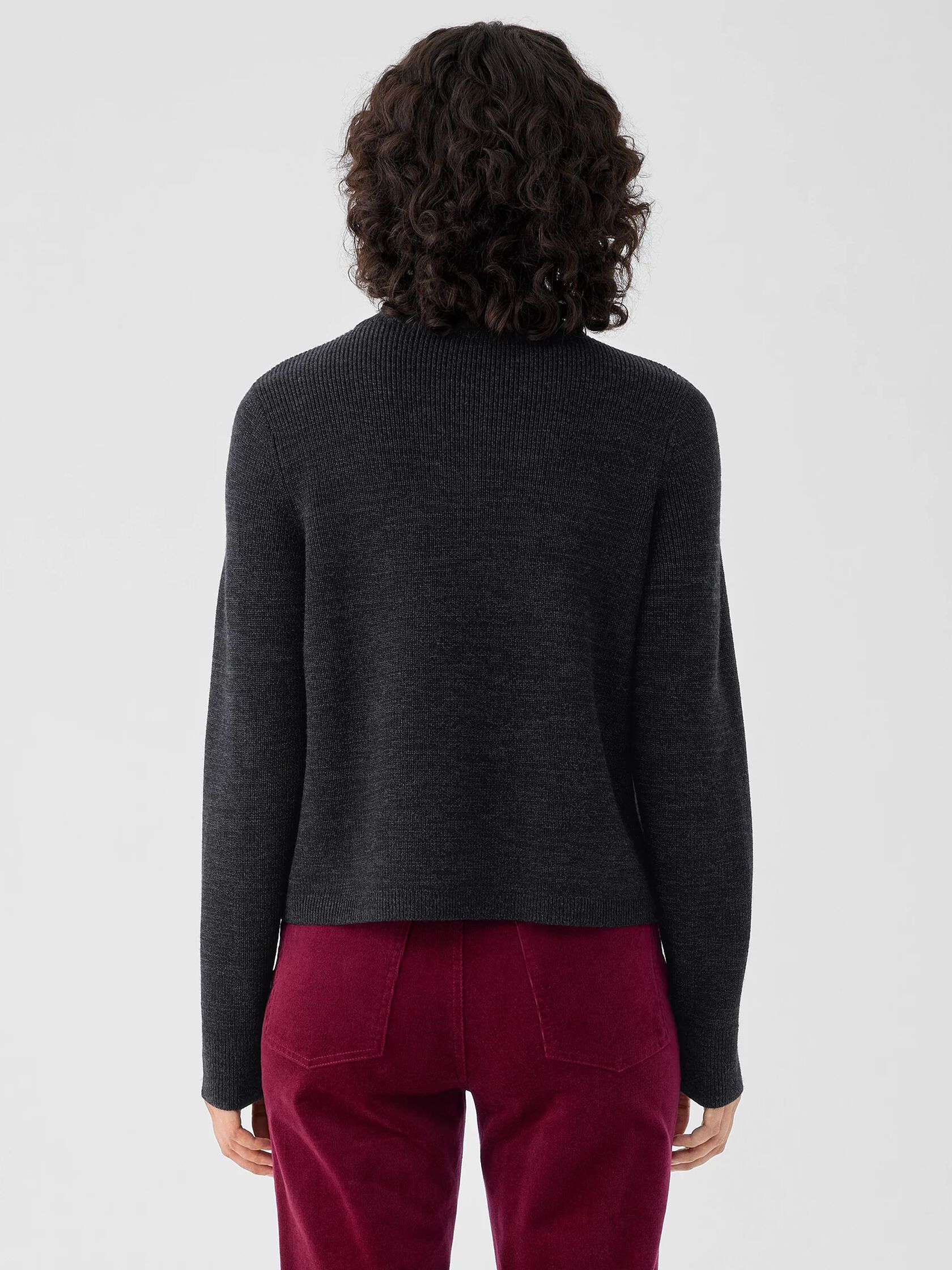 Twisted Merino Cardigan in Regenerative Wool