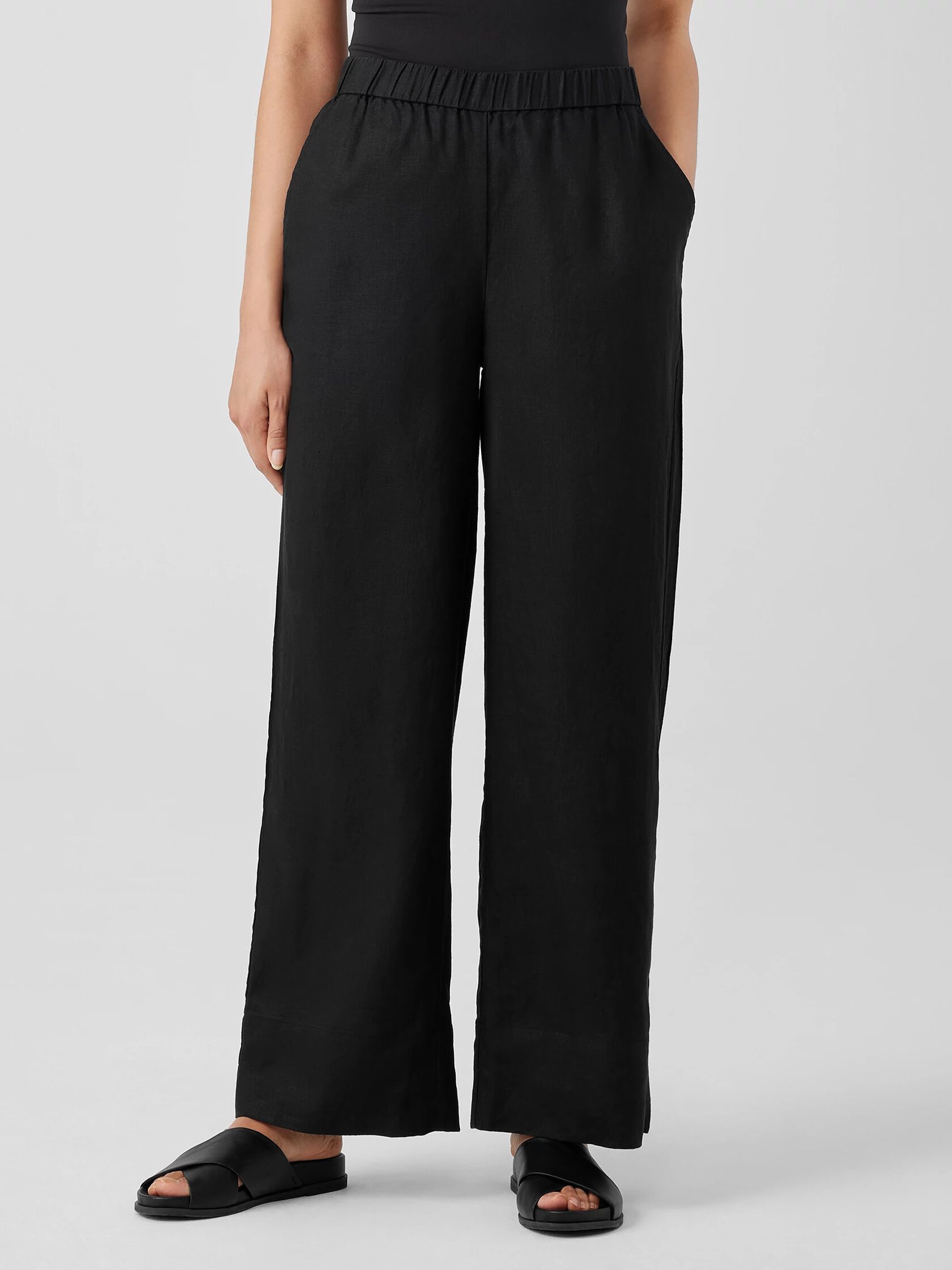 Organic Linen Wide-Leg Pant