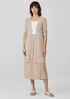 Organic Linen Melange Long Cardigan