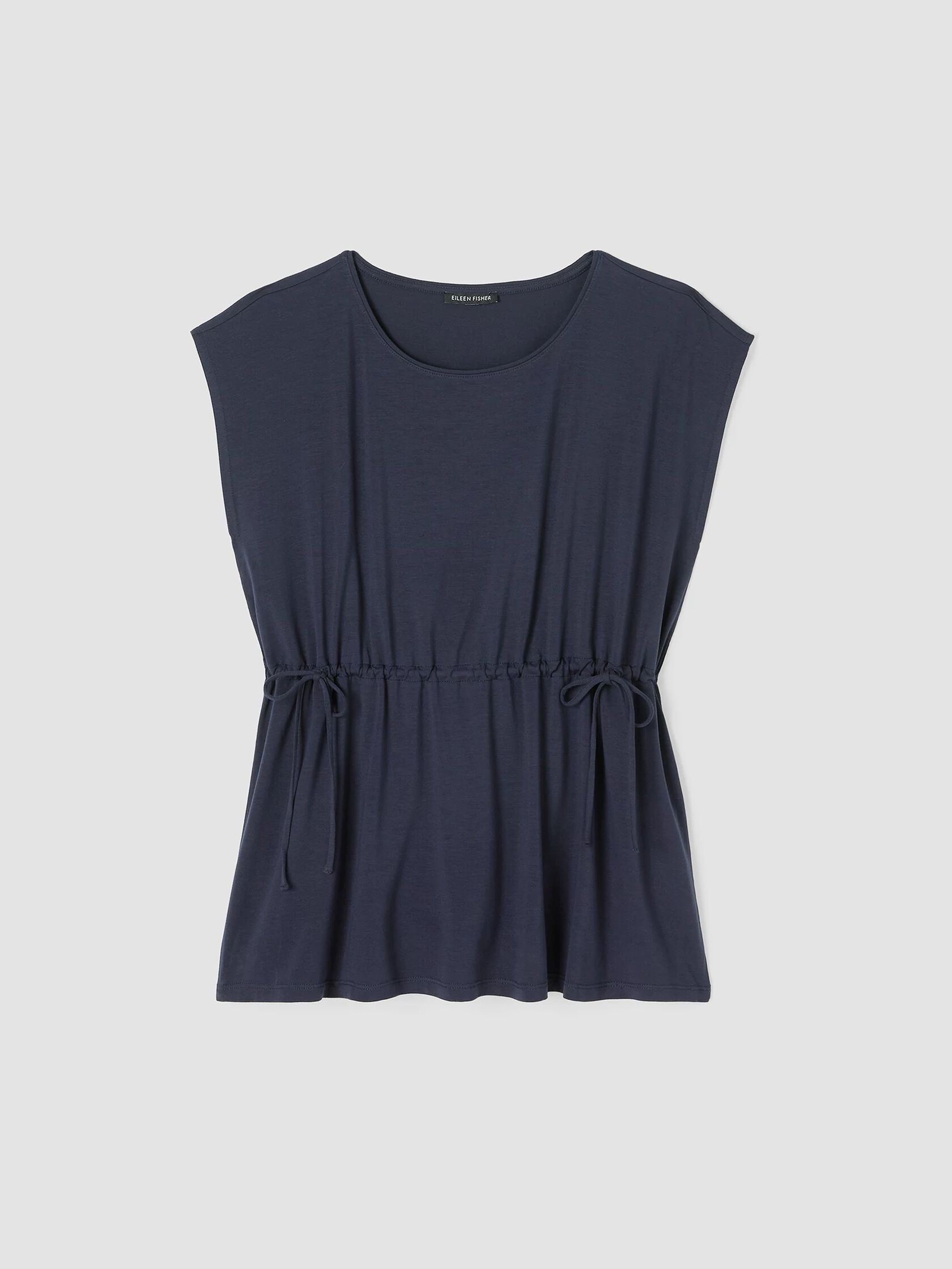 Fine Jersey Jewel Neck Top
