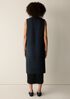 Lightweight Boiled Wool Shawl Collar Vest in Regenerative Wool