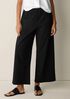 Organic Cotton Pucker Wide-Leg Pant