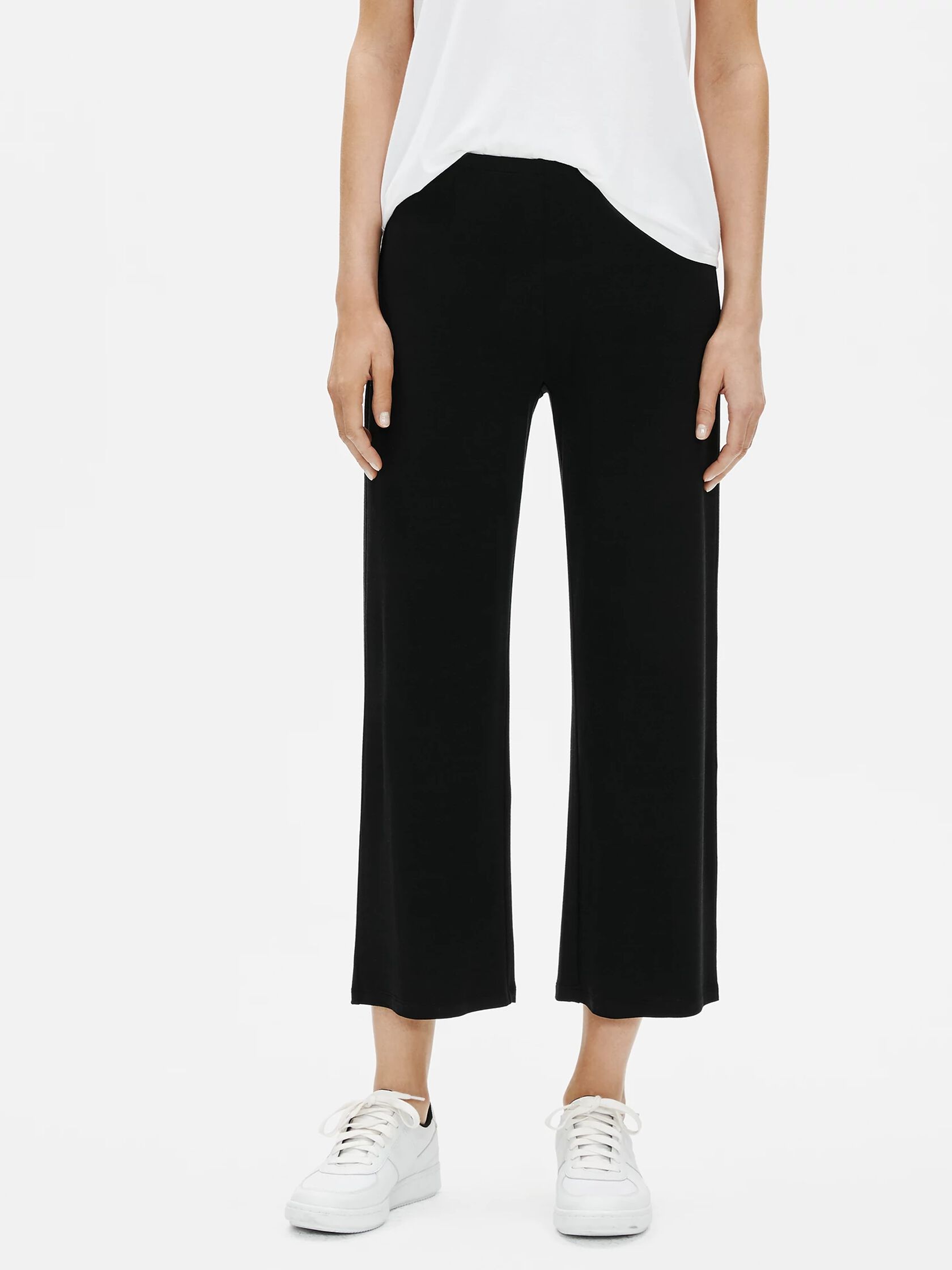 Fine Jersey Straight Cropped Pant